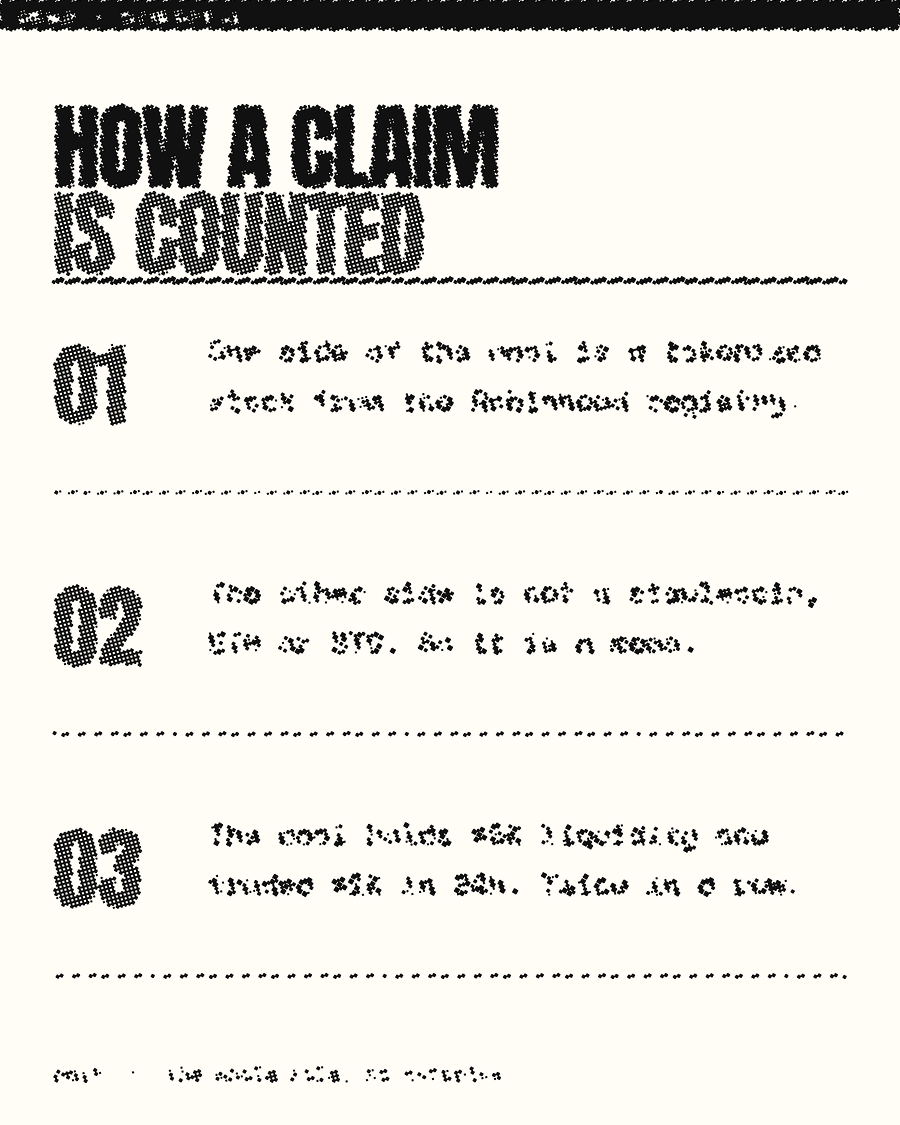 The claim rule in three steps